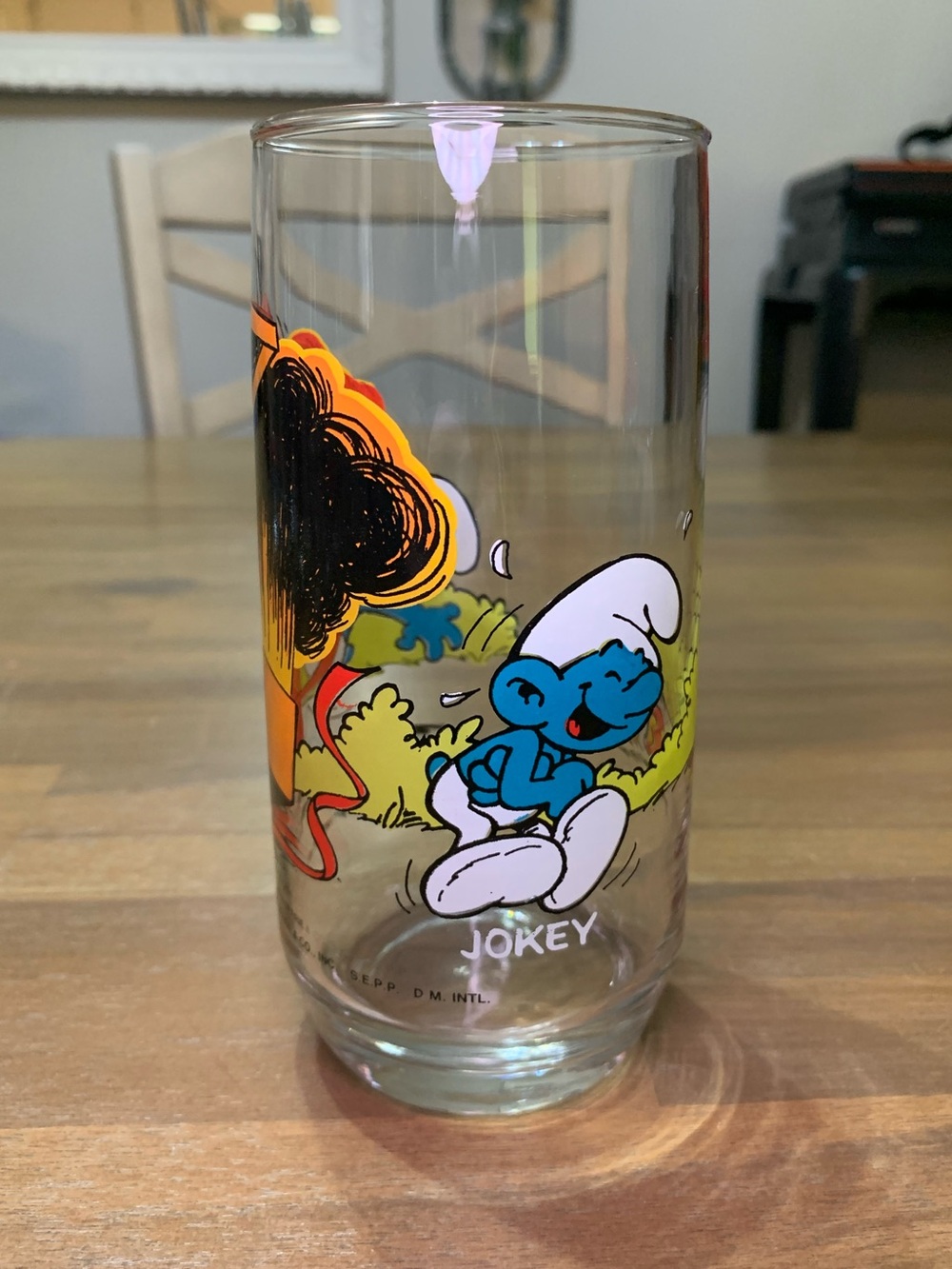 Vintage Smurfs Glass